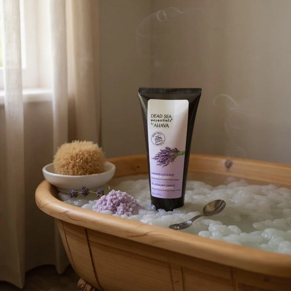 Lavender Salt Scrub Dead Sea Essentials by Ahava